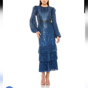 Mac Duggal Cocktail 23003 Sequin Dress Gown